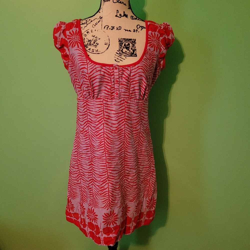Nwot Free People 4 Red Lavender Purple Dress sz 12